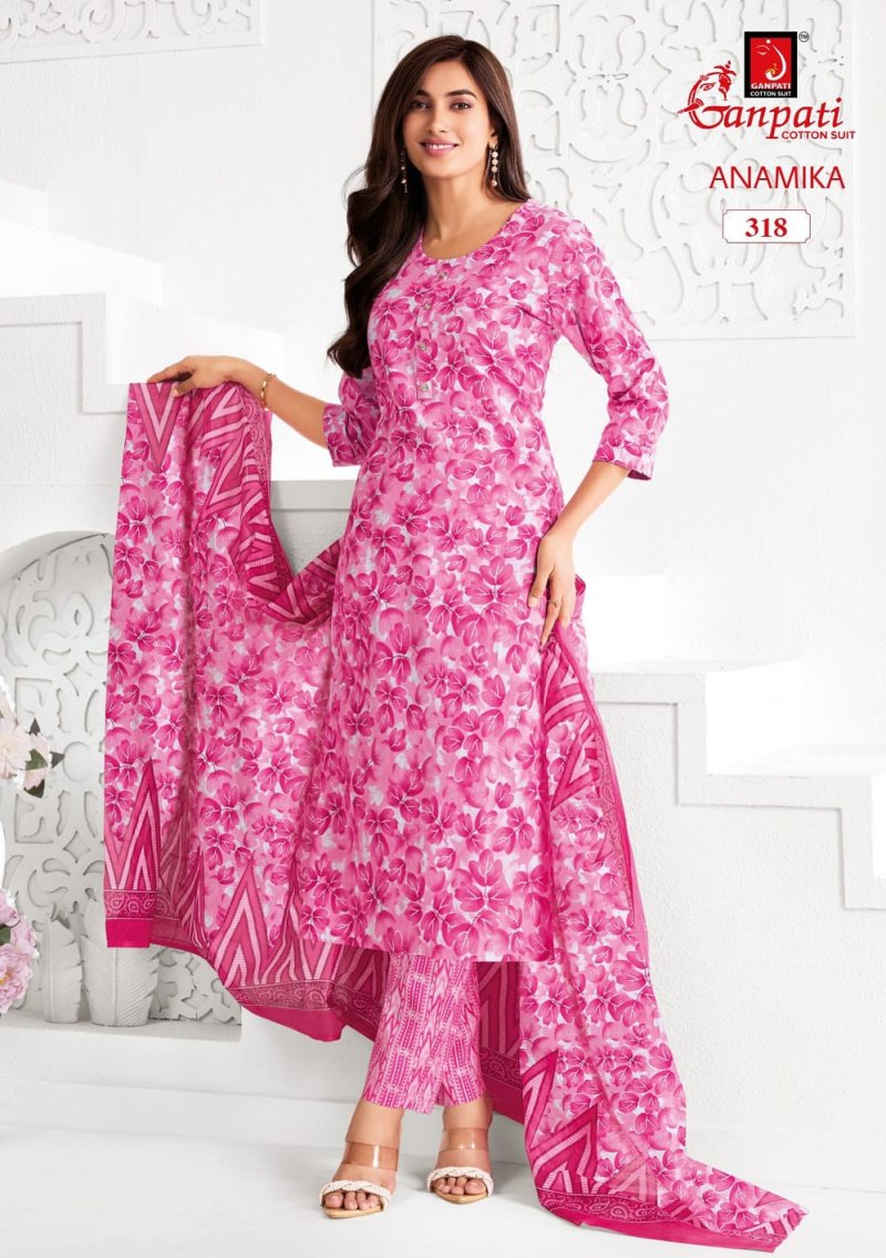 Anamika Vol 3 By Ganpati Cotton Printed Readymade Dress 